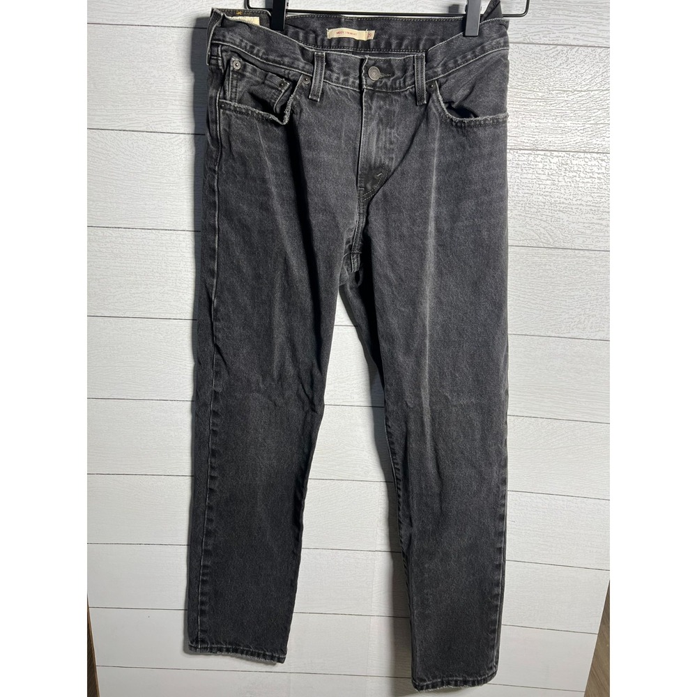 Levis Premium Womens Middy Straight Jeans Washed Black Size 29 29x30
